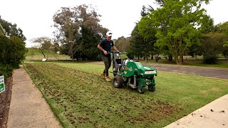 Core Aeration and Scalp on My Lawn Lawn Renovation Series [upl. by Peyton]