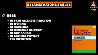 Betamethasone Tablet  Betnesole Tablet UsesSide Effects Dose amp Precuations In Hindi [upl. by Michaella]