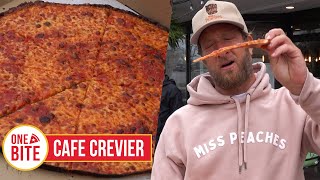 Barstool Pizza Review  Cafe Crevier Denville NJ [upl. by Mars]