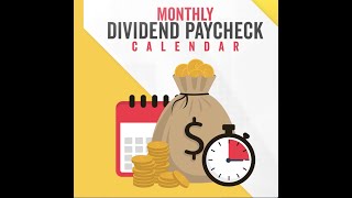 Monthly Dividend Paycheck Calendar [upl. by Knick803]