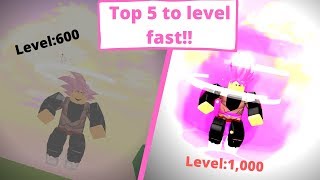 Top 5 Best Ways to level up FAST In Heaven DBZ Final Stand [upl. by Nalepka547]