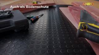 Gummimatte Meterware SBR  Bodenbelag Rubber Mat  ANRO [upl. by Stalk557]