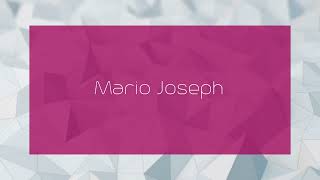 Mario Joseph  appearance [upl. by Ttiwed427]