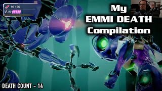 Metroid Dread  My EMMI Death Compilation [upl. by Rfinnej]