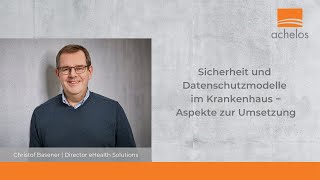 DMEA 2021 ITSicherheit und Datenschutzmodelle im Krankenhaus [upl. by Liatrice]