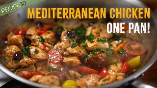 Healthy Mediterranean Chicken Recipe Made Easy [upl. by Akinal]