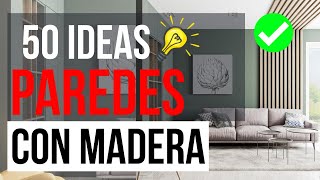 💡50 Ideas Para Decorar Tu Pared Con Listones de Madera  Diseño de Interiores 2023 [upl. by Eninnej]