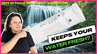 Easy GE Fridge Water Filter Replacement  XWFE Review amp Demo [upl. by Tsepmet767]