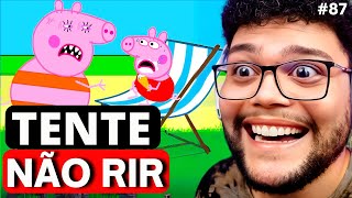 TENTE NÃO RIR COM A PEPPA ENGRAÇADA  PEPPA VAI NO POSTINHO  Redublagem Well Cardoso [upl. by Nesnah]