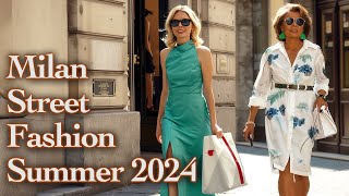 🇮🇹 Italian Street Fashion 2024 The latest fashion trends Beautiful summer outfits [upl. by Nica662]