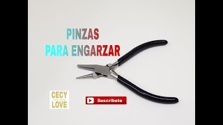 COMO USAR LAS PINZAS PARA ENGARZAR Con Cecy Love Bisuteria [upl. by Louie]