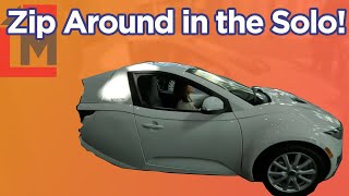 This Tiny SingleSeater EV Is A Blast to Drive  ElectraMeccanica SOLO EV [upl. by Nidraj]