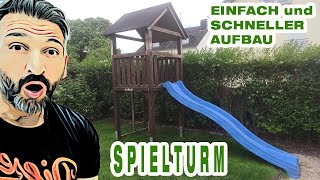 Spielturm mit Rutsche  einfach und schnell gebaut [upl. by Adolpho]