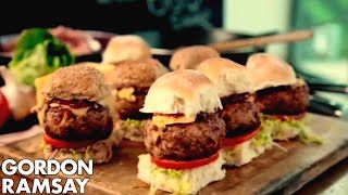 Smoky Pork Sliders with BBQ Sauce  Gordon Ramsay [upl. by Brenk]