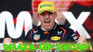 2024 F1 Brazil GP Quali and Race RECAP Highlights from BOTH Sessions Verstappen Rains Supreme [upl. by Eirahcaz]