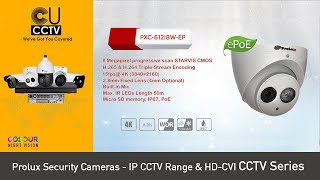 CCTV Security Cameras  Prolux IP CCTV Range amp HDCVI CCTV Series  Executive on CUCCTV 2019 [upl. by Hollenbeck]