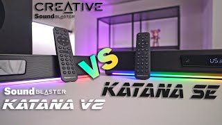 Sound Blaster Showdown Creative Katana V2 vs Katana SE [upl. by Jodee]