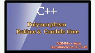 Polymorphism in C Types of Polymorphism Runtime Polymorphism Compile time Polymorphism  Tamil [upl. by Nath]