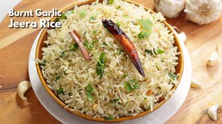 బర్న్ట గార్లిక్ జీరా రైస్  Quick and easy Burnt Garlic Jeera Rice recipe in Telugu  VismaiFood [upl. by Vivle]