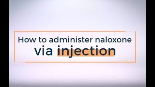 How to administer naloxone via injection [upl. by Airbas]