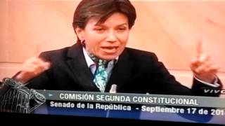 Claudia López en Debate sobre paramilitarismo [upl. by Ellenuahs839]