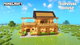 How To Build Survival House In Minecraft Minecraft shorts [upl. by Rhiamon985]