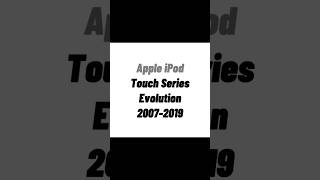 Apple iPod Touch Series Evolution 20072019 apple ipod ipodevolution ipodphone ipodevfp [upl. by Amelita]