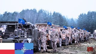 Terrifying 3000 NATO Troops Gathered in Poland Along With 700 Military Vehicles MCN [upl. by Ahsieyk272]