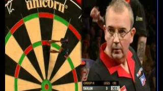 Phil Taylor V Ted Hankey 33 [upl. by Aicirtak]