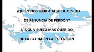 Marcha Las Malvinas con letra [upl. by Malvia11]