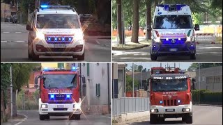 BUON NATALE COMPILATION SU VIGILI DEL FUOCO E 118 IN SIRENA [upl. by Jeremiah]