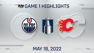 NHL Game 1 Highlights  Oilers vs Flames  May 18 2022 [upl. by Sybil]