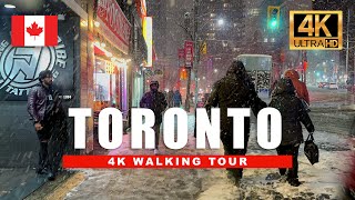 Toronto Buried in Snow 3 Hours of Stunning Downtown Winter Scenes 4K HDR60fps [upl. by Ofori469]