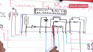 Interpretación del diagrama eléctrico  Relevador  Yamaha R6  Vídeo 4 [upl. by Ellehsem]