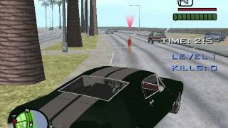 GTA San Andreas  Aim and shoot while driving [upl. by Hcib]