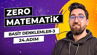 Zero Matematik Kampı  24Adım  Basit Denklemler3  Başlangıç Serisi  merthoca [upl. by Akeemaj]