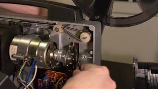 How to change Belt on Super 8 Projector Chinon 8500 [upl. by Aliac]