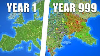 I Made Humans Colonize Europe For 1000 Years  Worldbox [upl. by Saba]