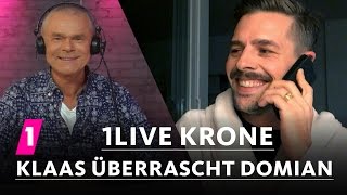 Klaas überrascht Domian mit der 1LIVE Krone  1LIVE Krone [upl. by Layne]