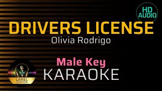 DRIVERS LICENSE  Olivia Rodrigo Male Key KARAOKEMINUS 1 LARIEL STATION [upl. by Annaoj742]