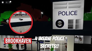 4 Secrets In Brookhaven Police Station Brookhaven Rp🏠 [upl. by Alidis]