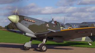 Spitfire Mk HFIXe TD314 “St George” At Sywell Aerodrome [upl. by Blatt]