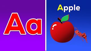 Phonics Song with two Words A For Apple  ABC Alphabet Songs with Sounds for Childrenlittlesmiles [upl. by Ayeki]