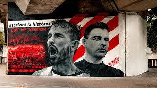 Acte Inauguració del Mural dedicat a Míchel Sánchez i Cristhian Stuani [upl. by Sinnal806]