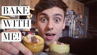 COOKALONG  How to Bake Cheescakes  BakeWithTom  Tom Daley [upl. by Awjan]