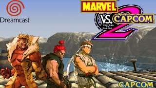 Marvel vs Capcom 2 Dreamcast  Akuma Sabretooth Ryu [upl. by Areval]