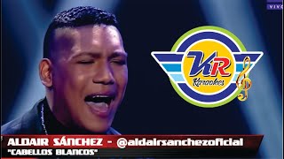 CABELLOS BLANCOS  Karaoke D Aldair Sánchez Vals  La Voz Perú [upl. by Eileme876]