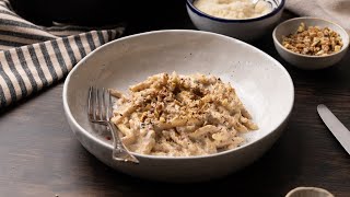 Ligurian Pasta with Walnut Cream Sauce Recipe [upl. by Loredo244]