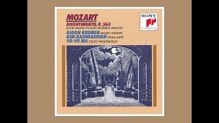 Mozart K563 Divertimento in Eflat Major 1985 Gidon Kremer Kim Kashkashian YoYo Ma [upl. by Aryl]