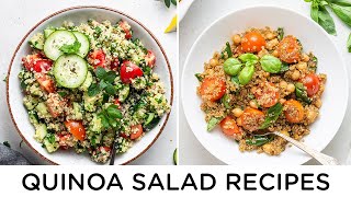 EASY QUINOA SALAD RECIPES ‣‣ great for beginners [upl. by Eldwon]